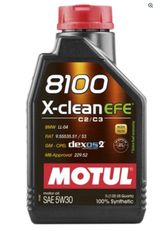 Motul 8100 5W30 X-CLEAN EFE Engine Oil (109470/109471)