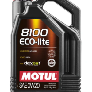Motul 8100 ECO-lite 0W20 Synthetic Engine Oil | 5L (108536)