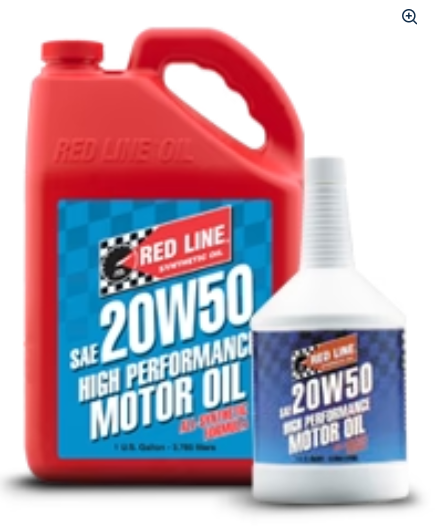 Redline Synthetic Motor Oil : 20W50 (12504)