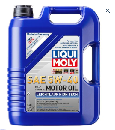 LIQUI MOLY 5L Leichtlauf High Tech Motor Oil 5W-40 (2332)