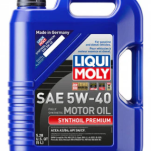 LIQUI MOLY 5L Synthoil Premium Motor Oil SAE 5W-40 (2041)