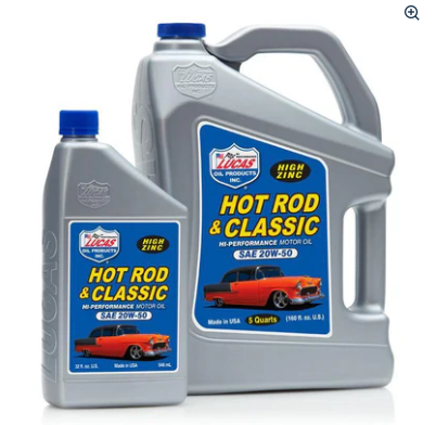 Lucas Oil Hot Rod & Classic Car SAE 20W-50 Motor Oil