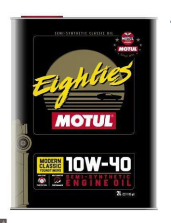 Motul Classic Eighties 10W-40 Engine Oil 2 Liters (110619)