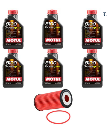 Motul 5W-40 Oil Change Kit w/ K&N HP Filter | 15-19 Audi A3/S3 2.0L & 15-18 VW Golf R 2.0L (14009)