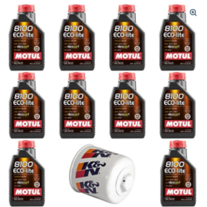 Motul 5W-20 Oil Change Kit w/ K&N HP Filter | 2018-2020 Ford Mustang GT 5.0L (14006)