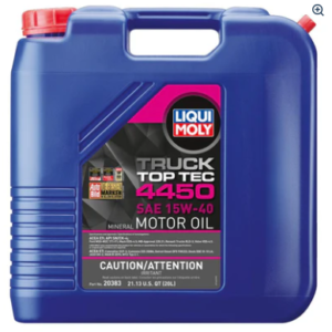 Liqui Moly 20L Top Tec Truck 4450 Motor Oil 15W-40 (20383)