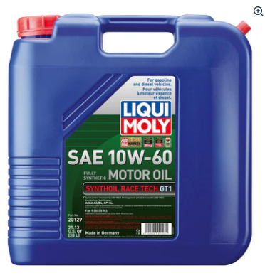 Liqui Moly 20L Synthoil Race Tech GT1 Motor Oil 10W-60 (20127)