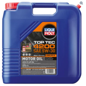 Liqui Moly 20L Top Tec 4200 Motor Oil 5W-30 (20125)
