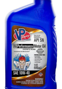 VP Racing Fuels Syn Blend 10W-40 High Performance Motor Oil - 1QT (2965)