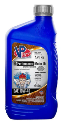VP Racing Fuels Syn Blend 10W-40 High Performance Motor Oil - 1QT (2965)