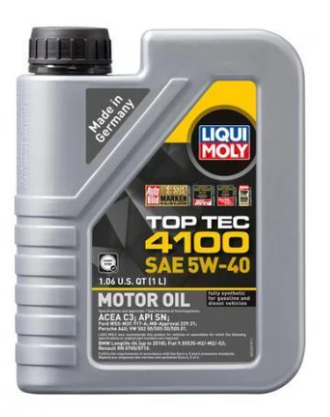 LIQUI MOLY 1L Top Tec 4100 Motor Oil 5W-40 (2329)
