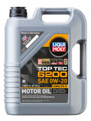LIQUI MOLY 5L Top Tec 6200 Motor Oil 0W-20 (20238)