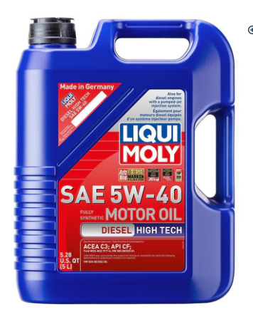 LIQUI MOLY 5L Diesel High Tech Motor Oil 5W-40 (2022)