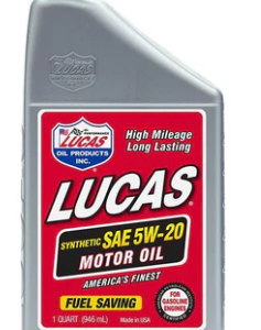 Lucas Oil Synthetic SAE 5W-20 Motor Oil - 1 Quart (10082)