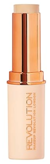 Makeup Revolution Fast Base Stick Foundation, Contour & Highlight, Flawless Skin & Matte Finish, F3 for Fair Skin Tones with Pink Undertone, Vegan & Cruelty-Free, 0.21 Oz - Image 2