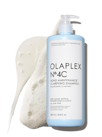 Olaplex No. 4C Bond Maintenance Clarifying Shampoo, Deep Cleans, Softens, Restores Shine, & Clarity, For All Hair Types Experiencing Product Buildup or Excess Oil
