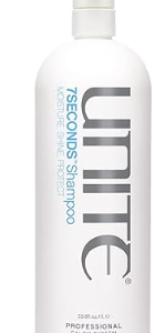 UNITE Hair - 7SECONDS Shampoo – Moisture-Enriched, Color-Safe & Hydrating Professional Shampoo – Protects from UV and Heat Damage, Enhances Shine, Sulfate-Free & Vegan, 32 Fl Oz