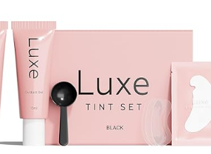 Luxe Cosmetics- Black Color Set for Lashes and Brows - Long Lasting Temporary Color (Up to 4 Weeks) - Vegan & Cruelty-Free - for Salon & Home Use