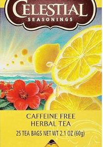 Celestial Seasonings Caffeine Free Lemon Zinger Herbal Tea 25 Tea Bags