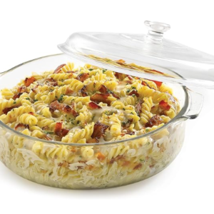 Libbey 55952 3.2-Quart Covered Casserole, 2-Pack