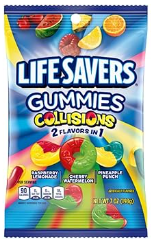 LIFE SAVERS Collision Gummies Candy Bag, Gummy Candy Packs for Goodie Bags, Road Trips, Treats, 7 oz (Pack of 12)