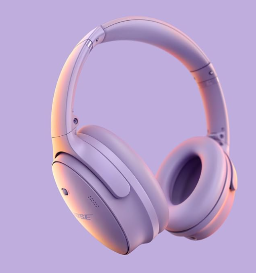 Bose QuietComfort Bluetooth Headphones, Wireless Headphones with Active Over Ear Noise Cancelling and Mic, Deep Bass, Up to 24 Hours of Playtime, Chilled Lilac - Limited Edition Color - Image 2