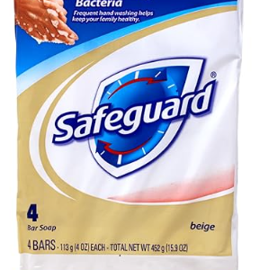 Safeguard Antibacterial Hand Bar Soap 4 Oz, 4 Bars Each, Pack of 8, (32 Total Bars)