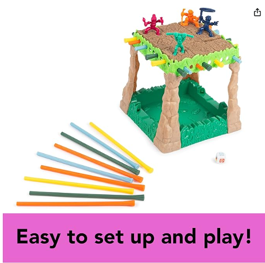 Spin Master Games Sink N’ Sand, Quicksand Kids Board Game with Kinetic Sand for Sensory Fun and Learning – Easy Toy Gift Idea, for Preschoolers and Kids Ages 4 and up - Image 3