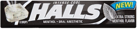 HALLS Relief Max Strength Extra Strong Menthol Throat Drops, 20 Packs of 9 Drops (180 Total)