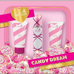Pink Sugar Eau de Toilette Perfume for Women, Floral + Fruity Scent, Notes of Raspberry, Cotton Candy, and Vanilla, Sweet and Sensual Fragrance