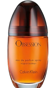 Calvin Klein Obsession Eau de Parfum – Ambery Women's Perfume – With Notes of Mandarin, Bergamot, Jasmine & Patchouli – Long Lasting Fragrance