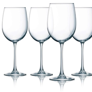 Luminarc Cachet 19 Ounce White Wine Glass 4-Piece Set, Clear,
