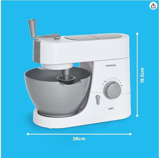 CASDON Kenwood Mixer | Toy Food Mixer for Children Aged 3+ | Perfect for Budding Bakers Who Enjoy Mixing Real Food! - Image 2