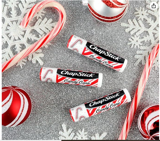 ChapStick Candy Cane Peppermint Lip Balm Tube, Candy Cane Lip Balm and Lip Moisturizer for Lip Care - 0.15 Oz (Pack of 3) - Image 3