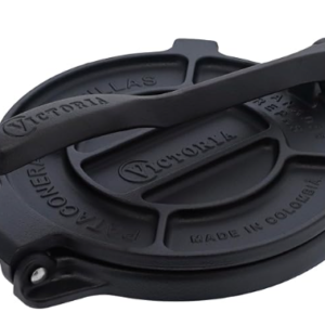 Victoria 6.5 Inch Cast Iron Tortilla Press. Tortilla Maker, Flour Tortilla press, Rotis Press, Dough Press, Pataconera Seasoned with Flaxeed Oil