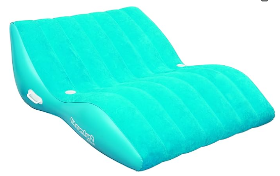 AIRHEAD SUN COMFORT COOL SUEDE Double Zero Gravity Lounge, Sapphire