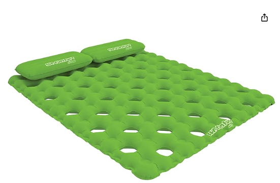 Airhead SUN COMFORT COOL SUEDE Double Pool Mattress, Lime (AHSC-016)