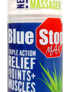 Blue Stop Max Applicator: Fast-Acting Massage Applicator for Sports Cream, Elbow Relief, Performance Roll On for Muscle & Joint Soreness - Convenient Relief for Active Individuals, 1 Pack of 3.4 Oz