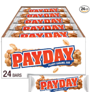 PAYDAY Peanut Caramel Candy Bars, 1.85 oz (24 Count)