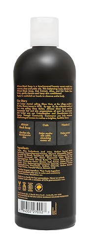 SheaMoisture Soothing Body Wash for Acne Treatment African Black Soap Paraben Free Body Wash 13 oz - Image 2