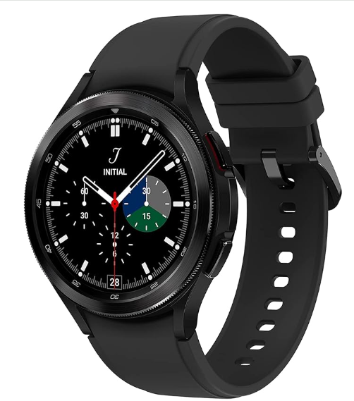 SAMSUNG Galaxy Watch 4 Classic 46mm Smartwatch with ECG Monitor Tracker for Health, Fitness, Running, Sleep Cycles, GPS Fall Detection & Bluetooth, US Version, Black