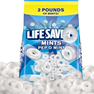 Pep O Mint Hard Candy, 2lb Pack of Mints Bulk, Perfect for Sharing, Gifting, Weddings and Special Events, Classic Peppermint Individually Wrapped with a Cool, Refreshing Taste