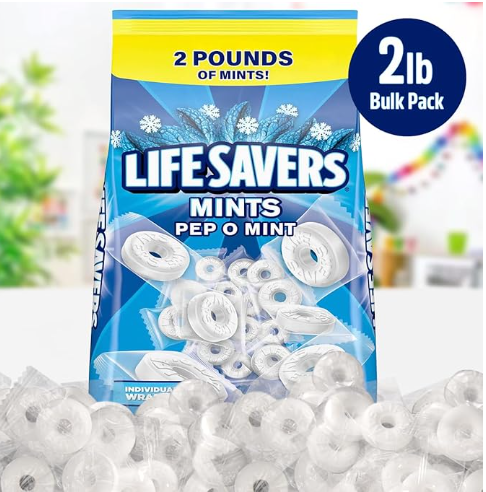 Pep O Mint Hard Candy, 2lb Pack of Mints Bulk, Perfect for Sharing, Gifting, Weddings and Special Events, Classic Peppermint Individually Wrapped with a Cool, Refreshing Taste - Image 3